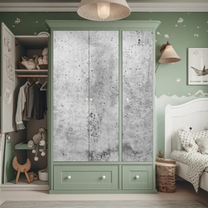 Naklejka na szafę trzy czerwone tulipany na czarnym tle – Wallissimo®