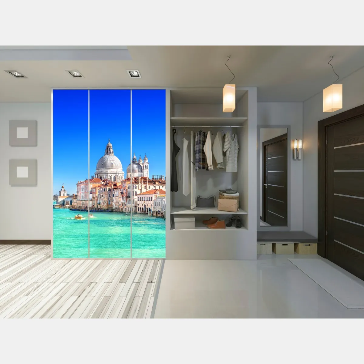 Naklejka na szafę Wenecja wielki kanał panorama – Wallissimo® Naklejka na szafę Wenecja wielki kanał panorama – Wallissimo®