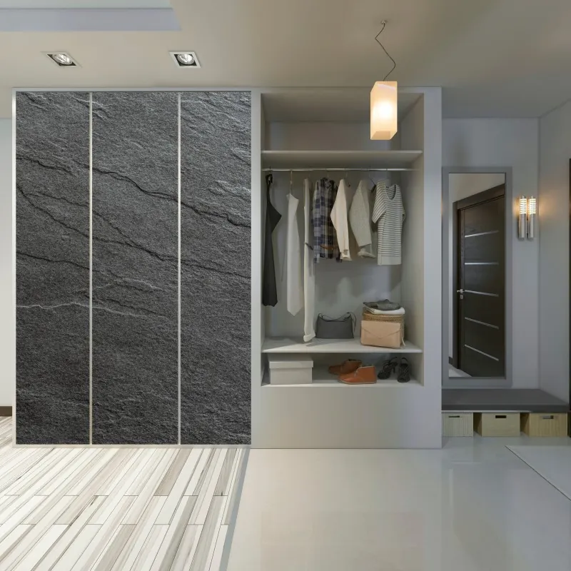 Naklejka na szafę mglisty most wiszący prowadzący w mgłę – Wallissimo®