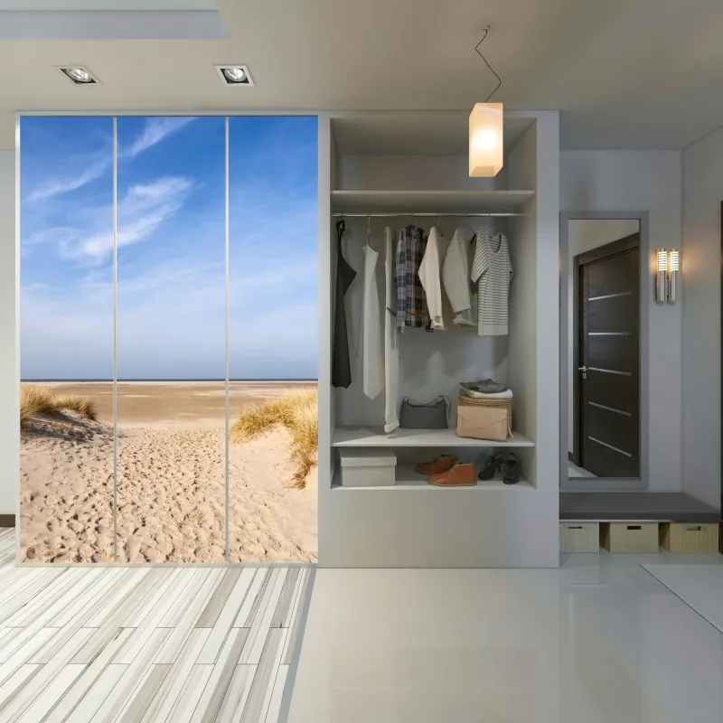 Naklejka na szafę latarnia morska na skalistym wybrzeżu – Wallissimo®