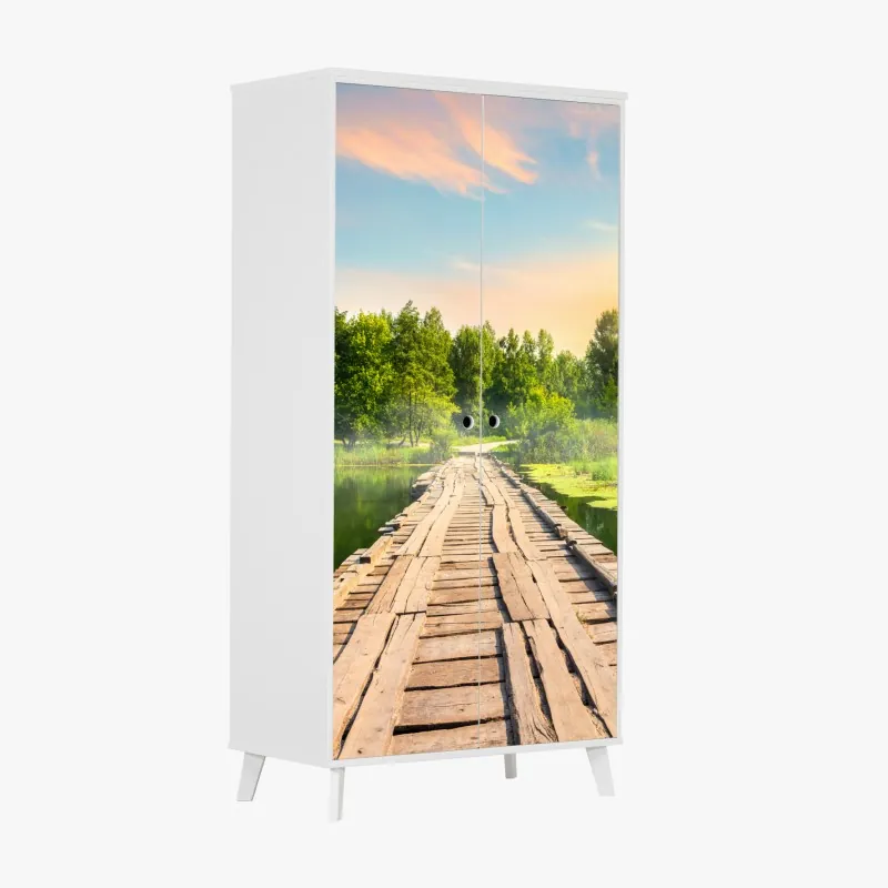 Naklejka na szafę Sanphet Prasat pałac nad jeziorem – Wallissimo®