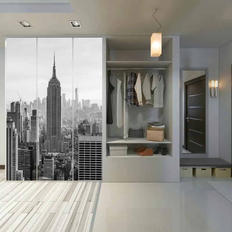 Naklejka na szafę ścieżka przez bujną dżunglę – Wallissimo®