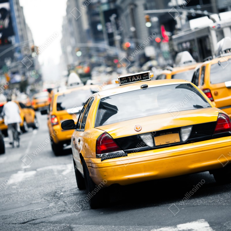 Naklejka na szafę żółte taksówki na ruchliwej ulicy Nowego Jorku – Wallissimo® Naklejka na szafę żółte taksówki na ruchliwej ulicy Nowego Jorku – Wallissimo®