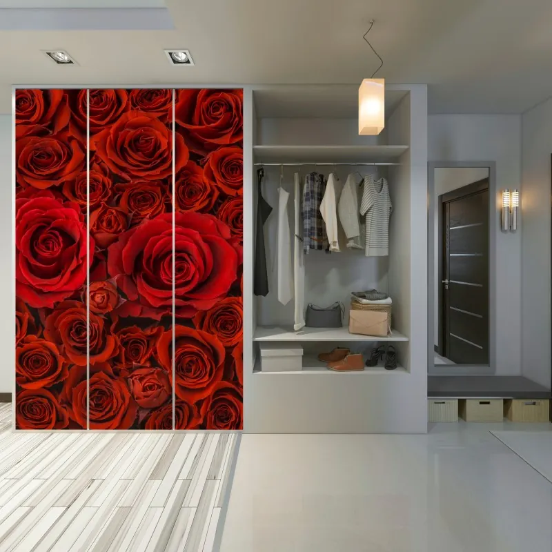 Naklejka na szafę mglisty most wiszący prowadzący w mgłę – Wallissimo®