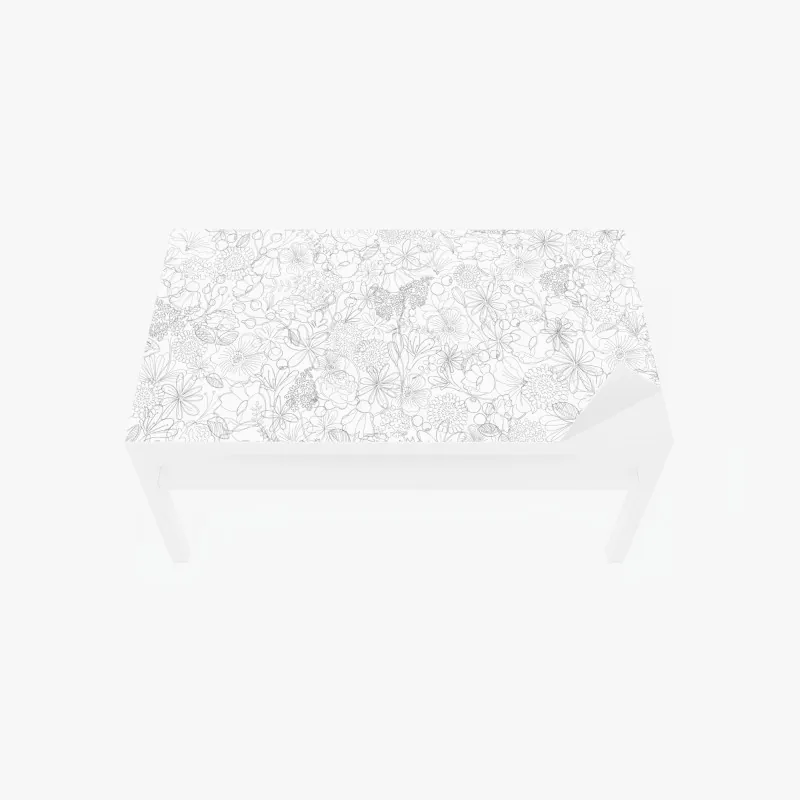 Naklejka na biurko i stół eleganckie ptaki i kwitnące gałęzie – Wallissimo®