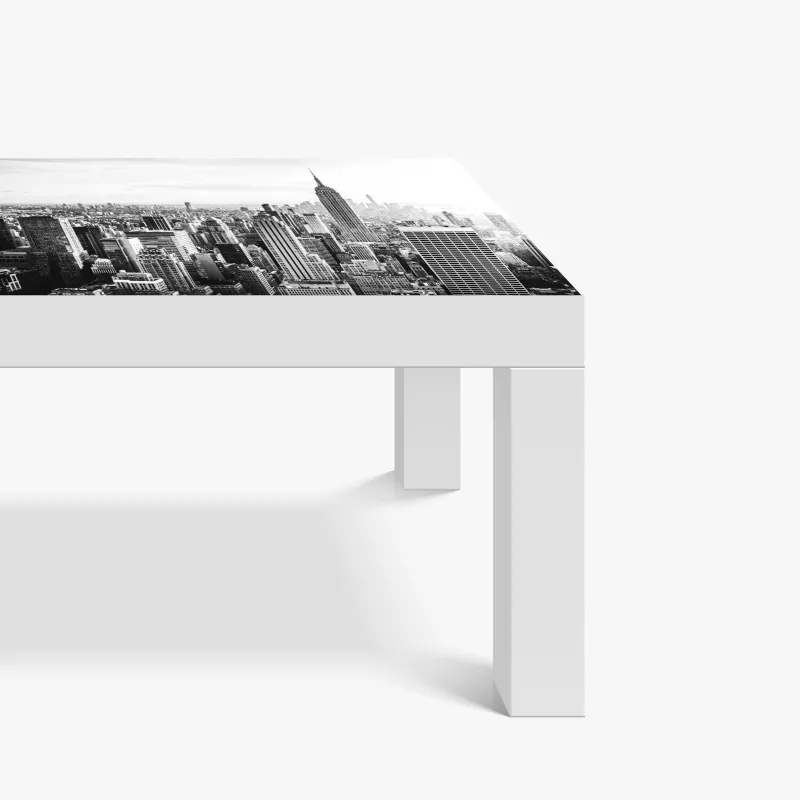 Naklejka na biurko i stół abstrakcyjny wzór złotych fal – Wallissimo®