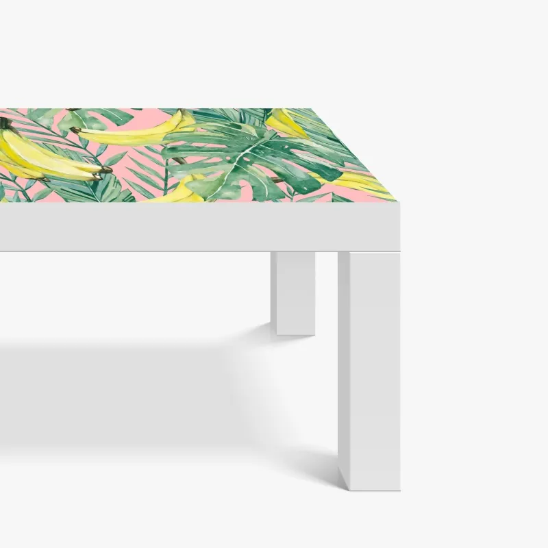 Naklejka na biurko i stół mglista góra z urwiskiem i sosnowym lasem – Wallissimo®