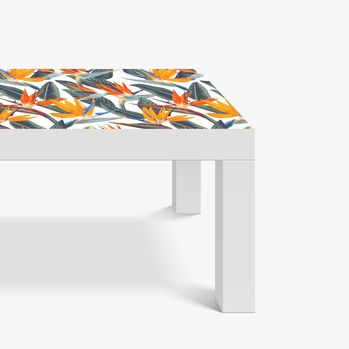 Naklejka na biurko i stół tropikalny wzór strelicji – Wallissimo® Naklejka na biurko i stół tropikalny wzór strelicji – Wallissimo®