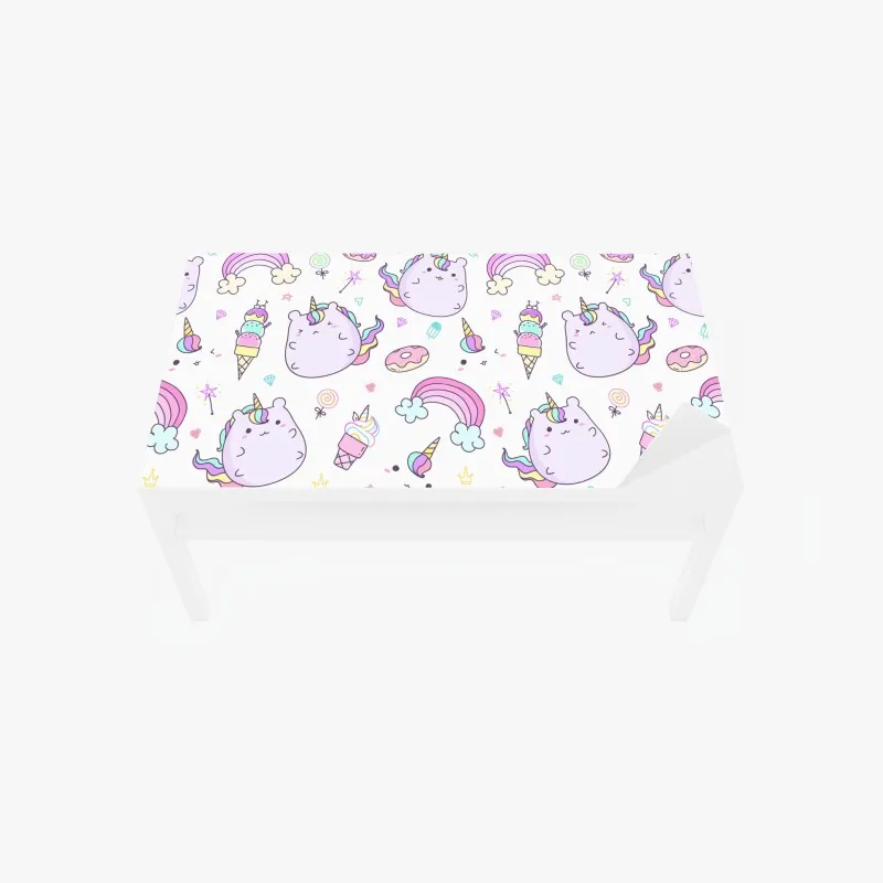 Naklejka na biurko i stół mglisty poranek nad Val d'Orcia – Wallissimo®