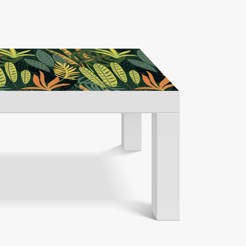 Naklejka na biurko i stół złote linie górskie na granatowym tle – Wallissimo®