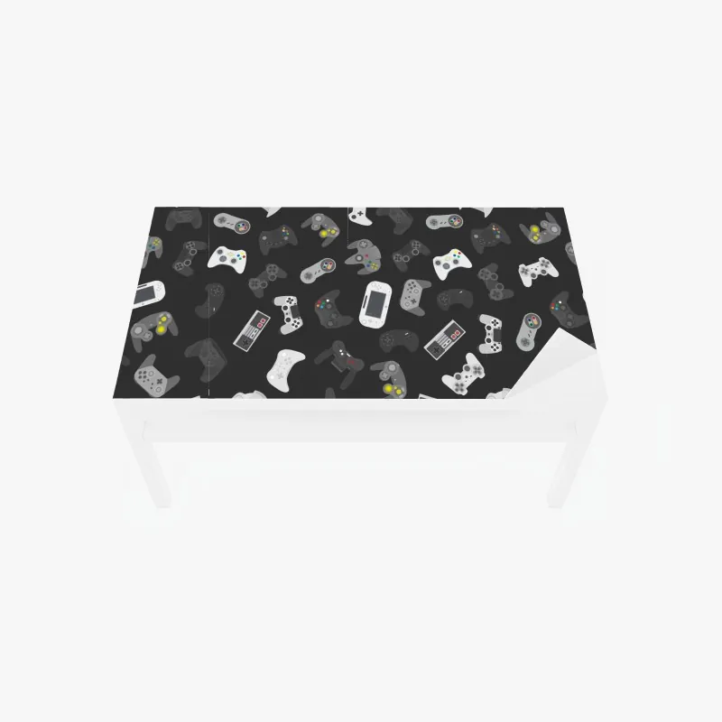 Naklejka na biurko i stół dramatyczne czarno-białe molo prowadzące w burzliwe morze – Wallissimo®