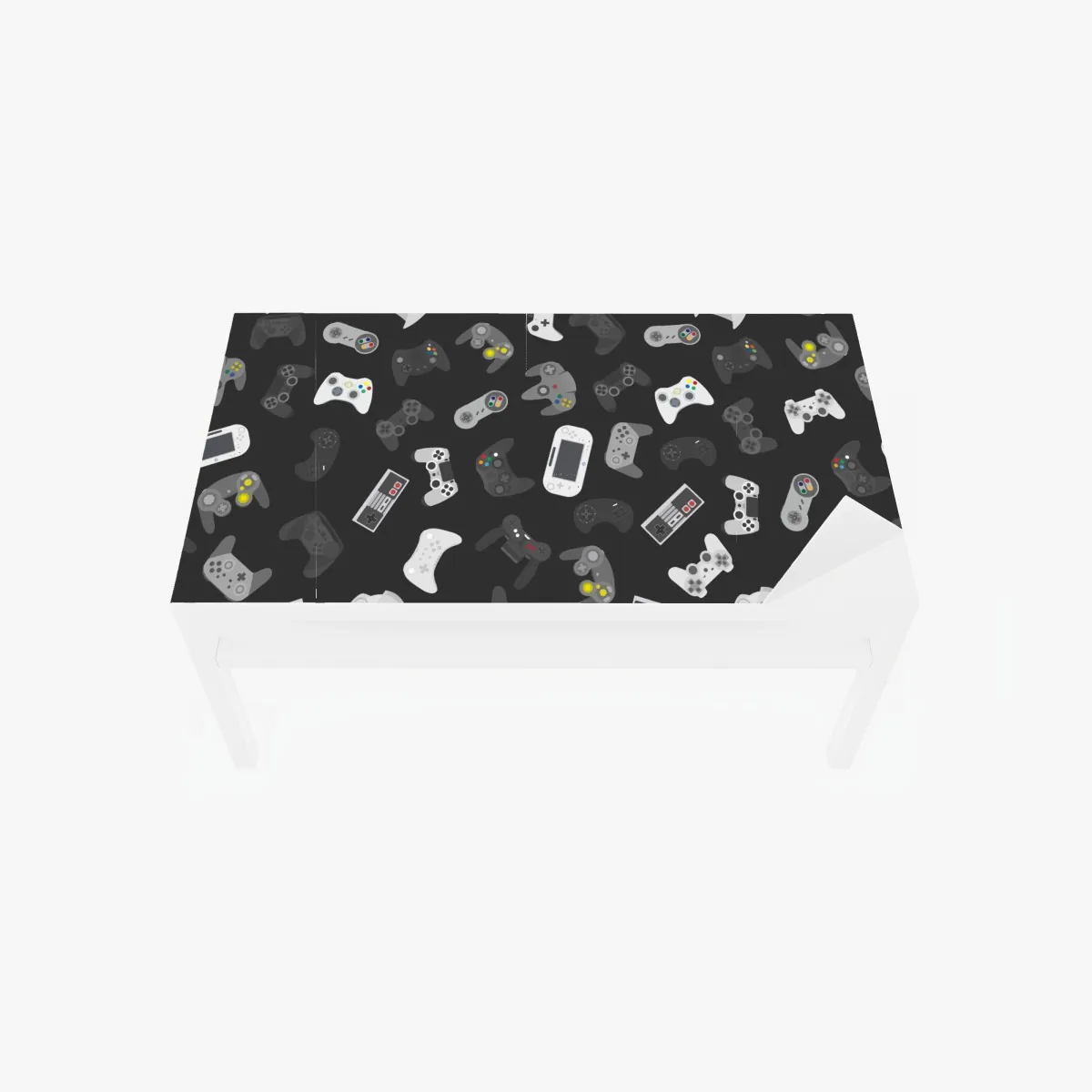 Naklejka na biurko i stół wzór retro kontrolerów do gier – Wallissimo® Naklejka na biurko i stół wzór retro kontrolerów do gier – Wallissimo®