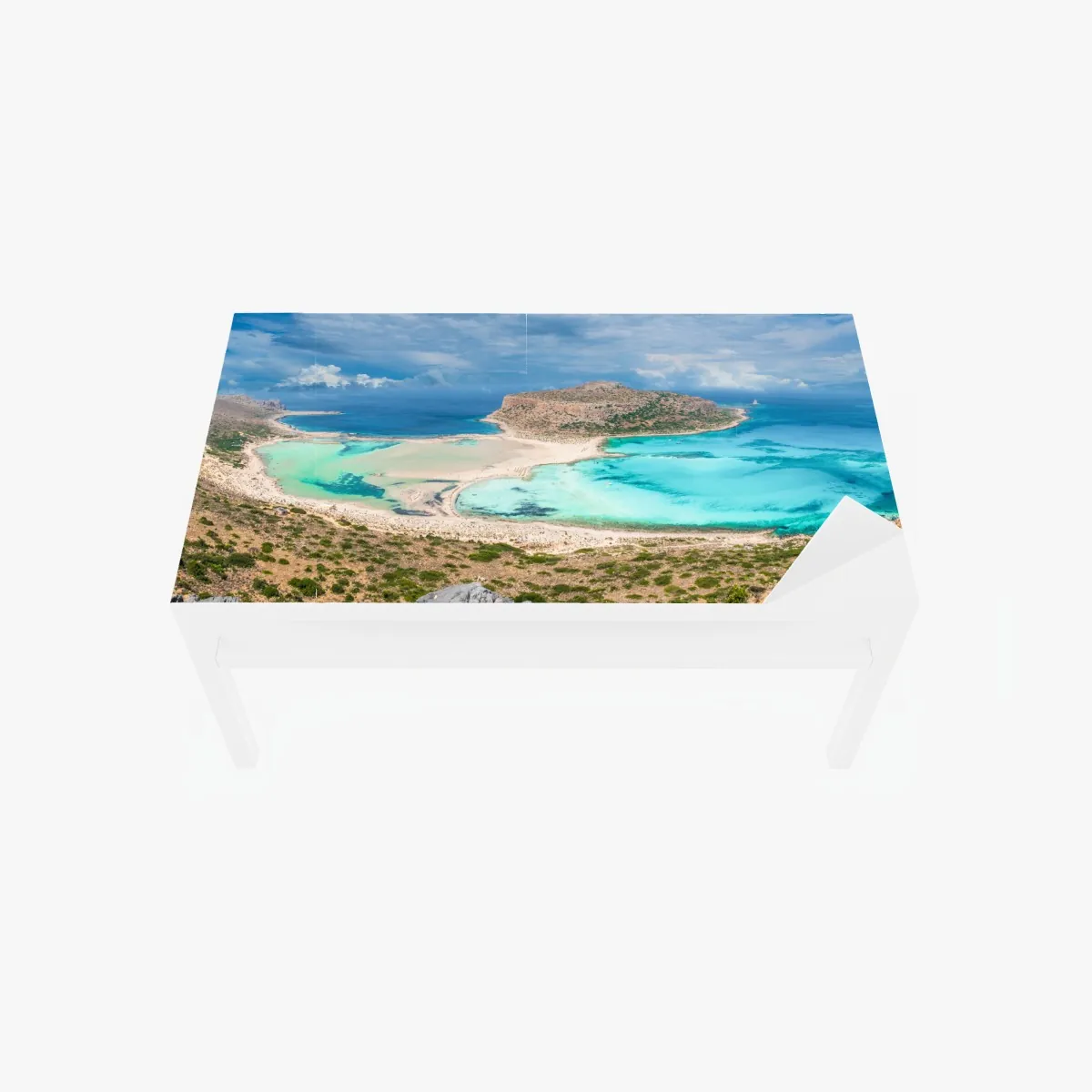 Naklejka na biurko i stół Balos Lagoon, Kreta panoramiczny widok na plażę – Wallissimo® Naklejka na biurko i stół Balos Lagoon, Kreta panoramiczny widok na plażę – Wallissimo®