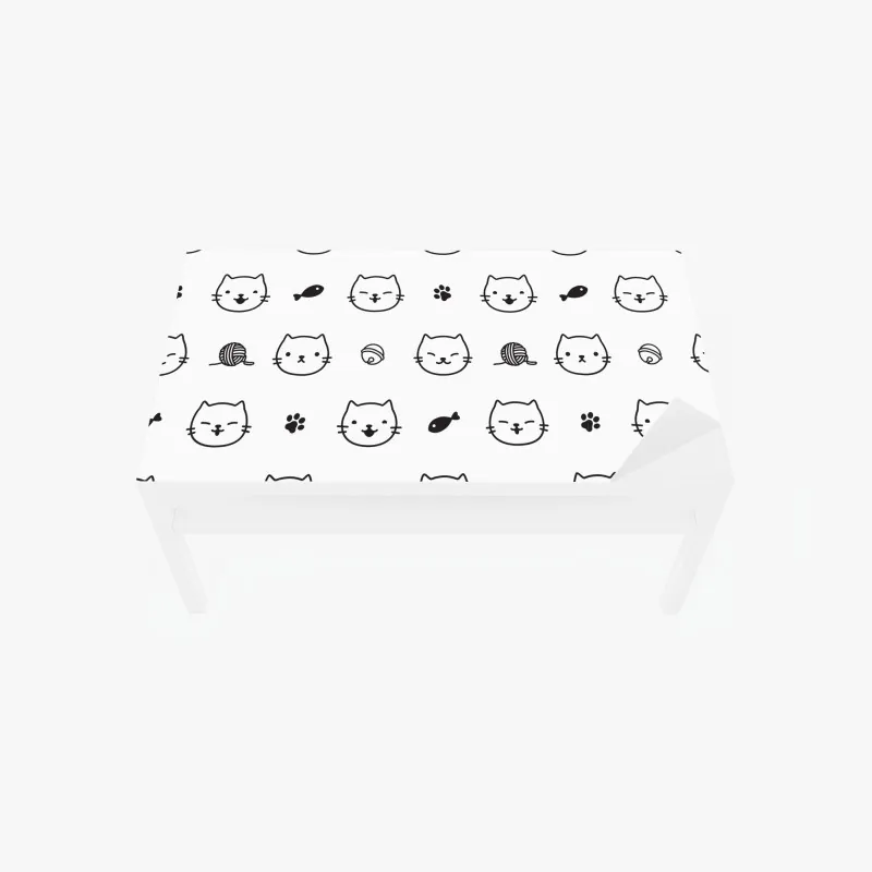 Naklejka na biurko i stół pastelowy wzór muszelkowy – Wallissimo®