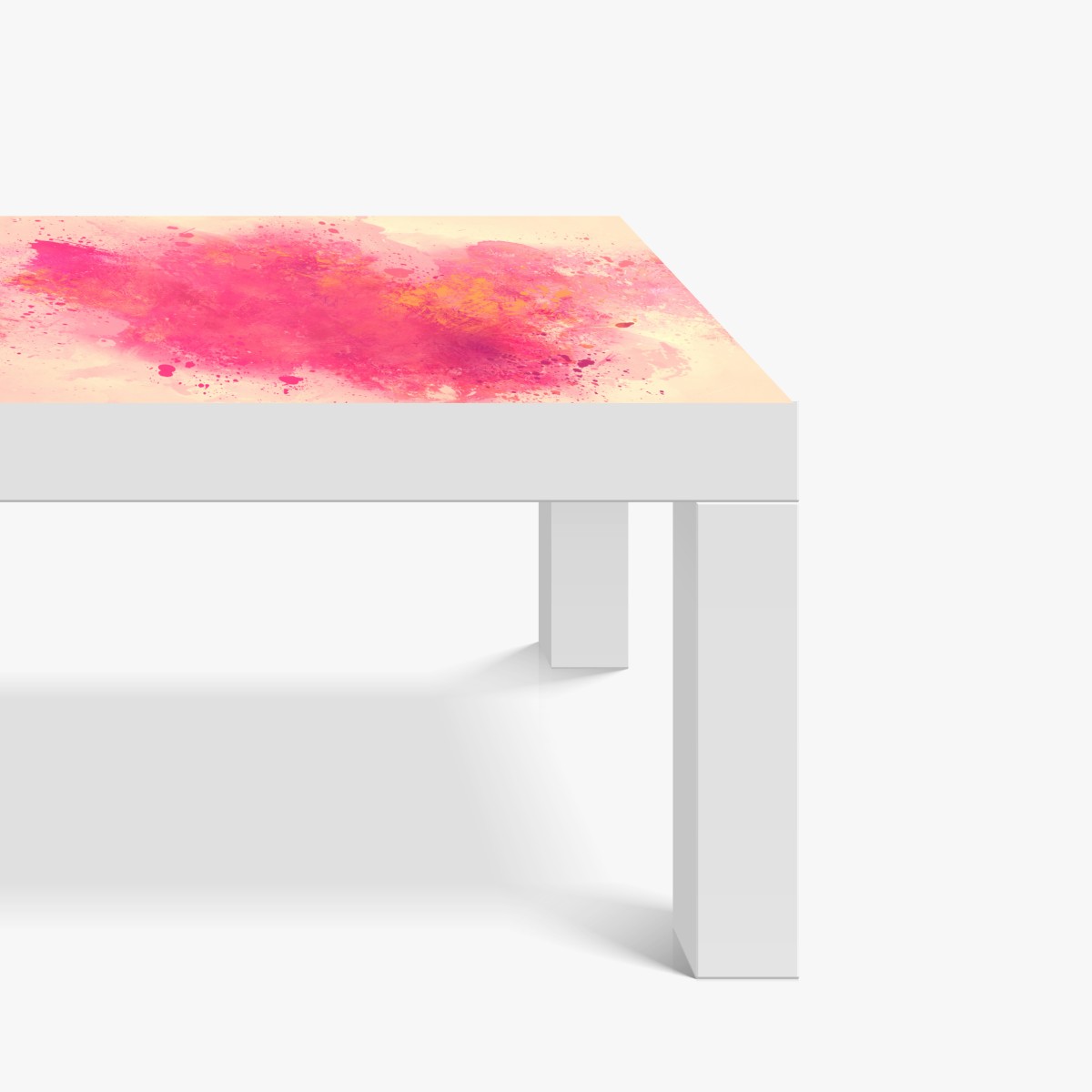 Naklejka na biurko i stół żywa różowa akwarelowa plama – Wallissimo® Naklejka na biurko i stół żywa różowa akwarelowa plama – Wallissimo®