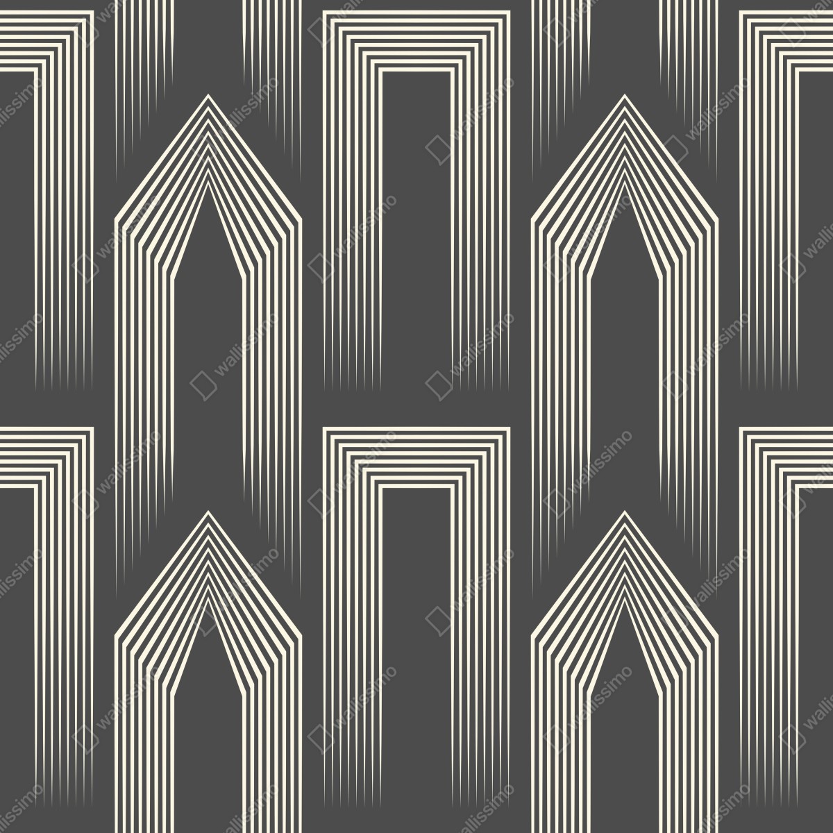 Naklejka na biurko i stół geometryczny wzór art deco w odcieniach szarości i beżu – Wallissimo® Naklejka na biurko i stół geometryczny wzór art deco w odcieniach szarości i beżu – Wallissimo®