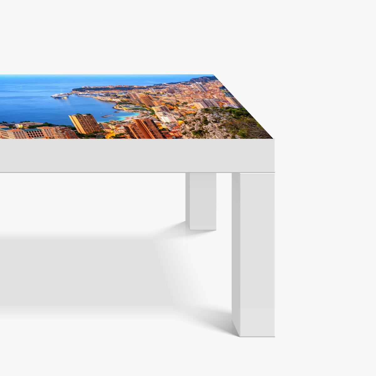 Naklejka na biurko i stół Monako panorama wybrzeża o zmierzchu – Wallissimo® Naklejka na biurko i stół Monako panorama wybrzeża o zmierzchu – Wallissimo®