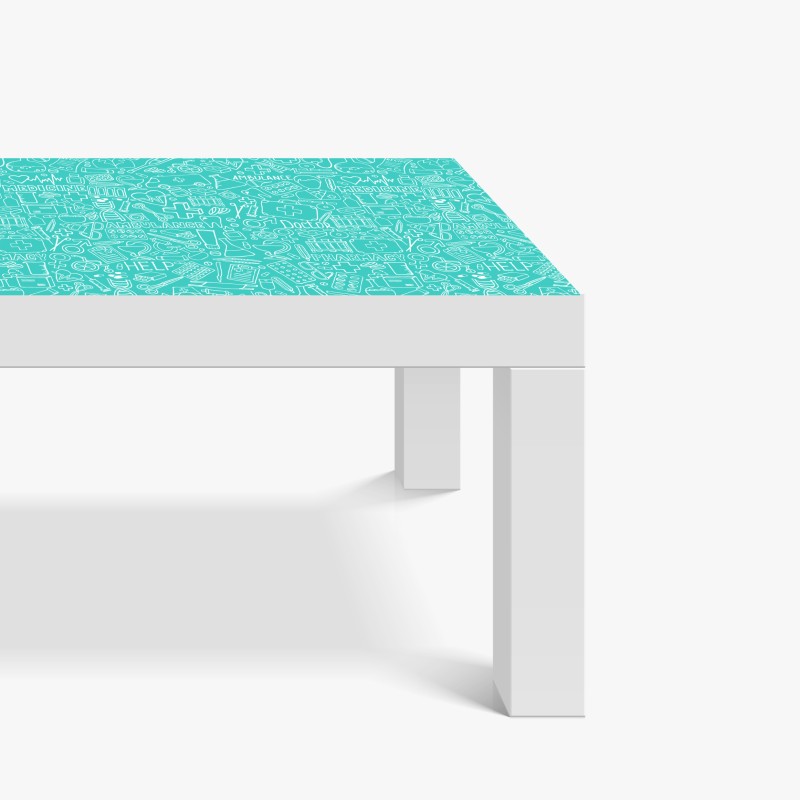 Naklejka na biurko i stół słoneczna zielona łąka o wschodzie – Wallissimo®