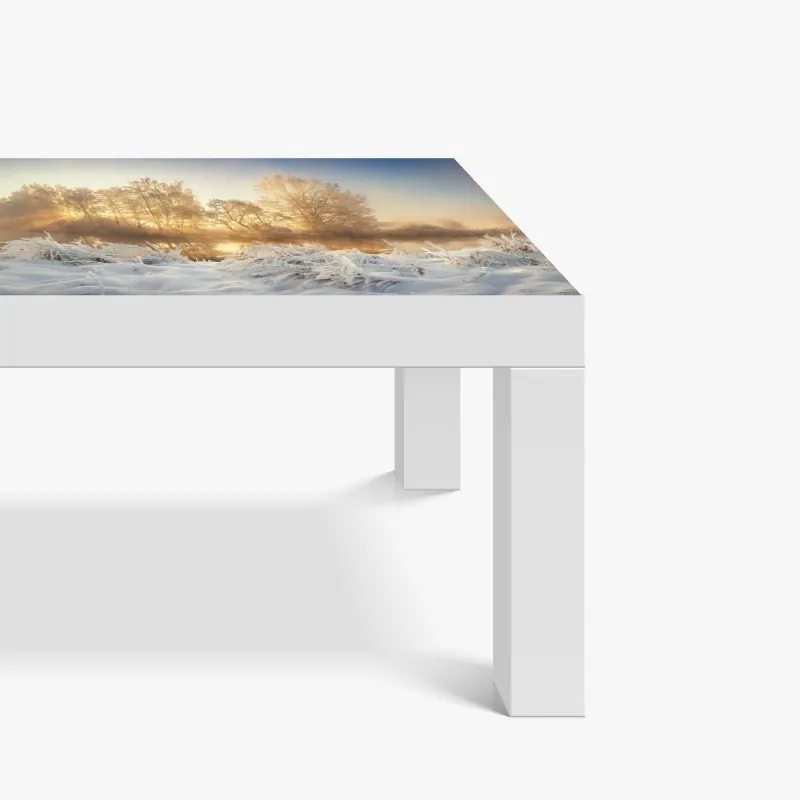 Naklejka na biurko i stół mglisty poranek nad Val d'Orcia – Wallissimo®