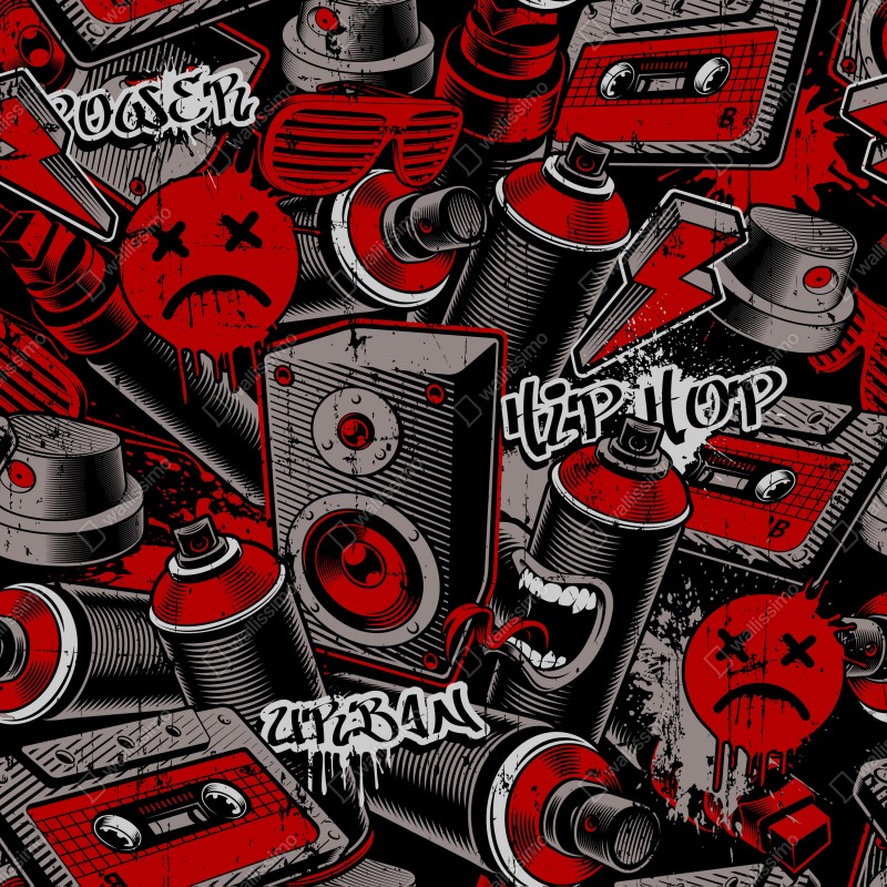 Naklejka na biurko i stół miejskie graffiti hip hop – Wallissimo® Naklejka na biurko i stół miejskie graffiti hip hop – Wallissimo®