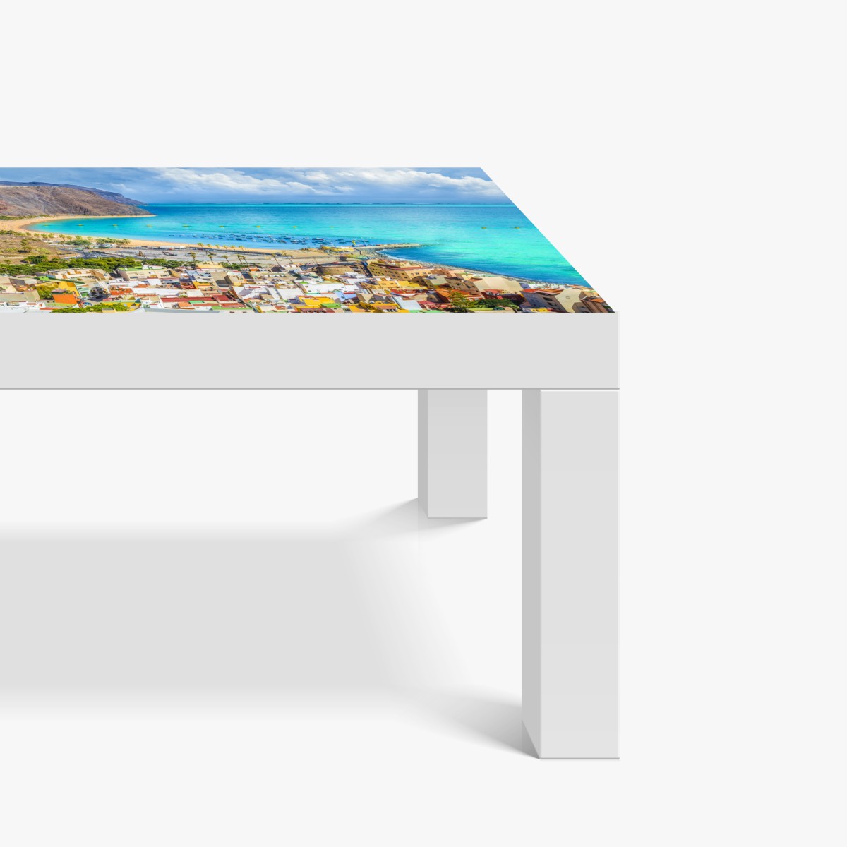 Naklejka na biurko i stół panorama plaży Las Teresitas, Teneryfa – Wallissimo® Naklejka na biurko i stół panorama plaży Las Teresitas, Teneryfa – Wallissimo®