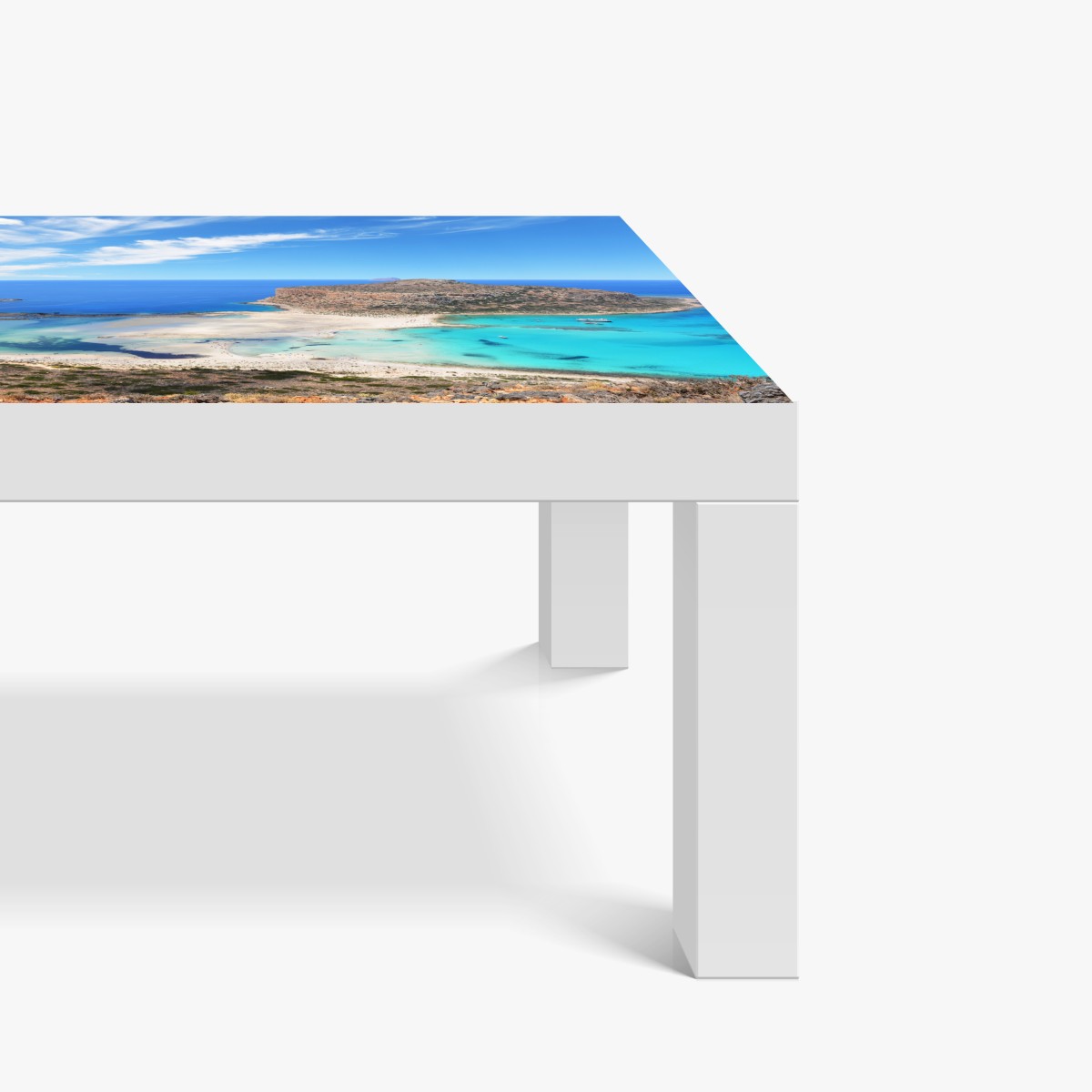 Naklejka na biurko i stół laguna Balos turkusowy krajobraz, Kreta – Wallissimo® Naklejka na biurko i stół laguna Balos turkusowy krajobraz, Kreta – Wallissimo®