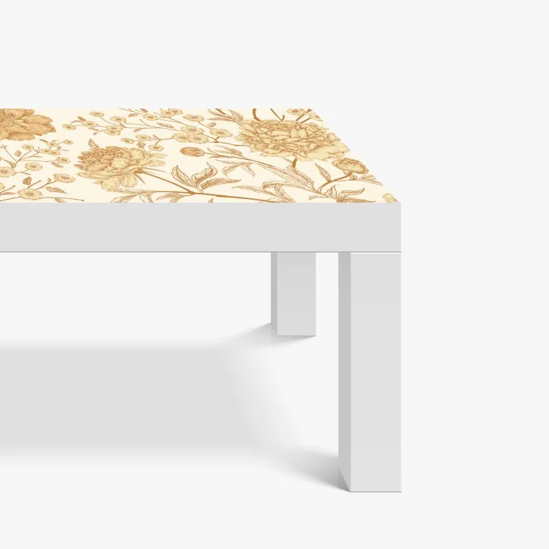 Naklejka na biurko i stół mglista góra z urwiskiem i sosnowym lasem – Wallissimo®