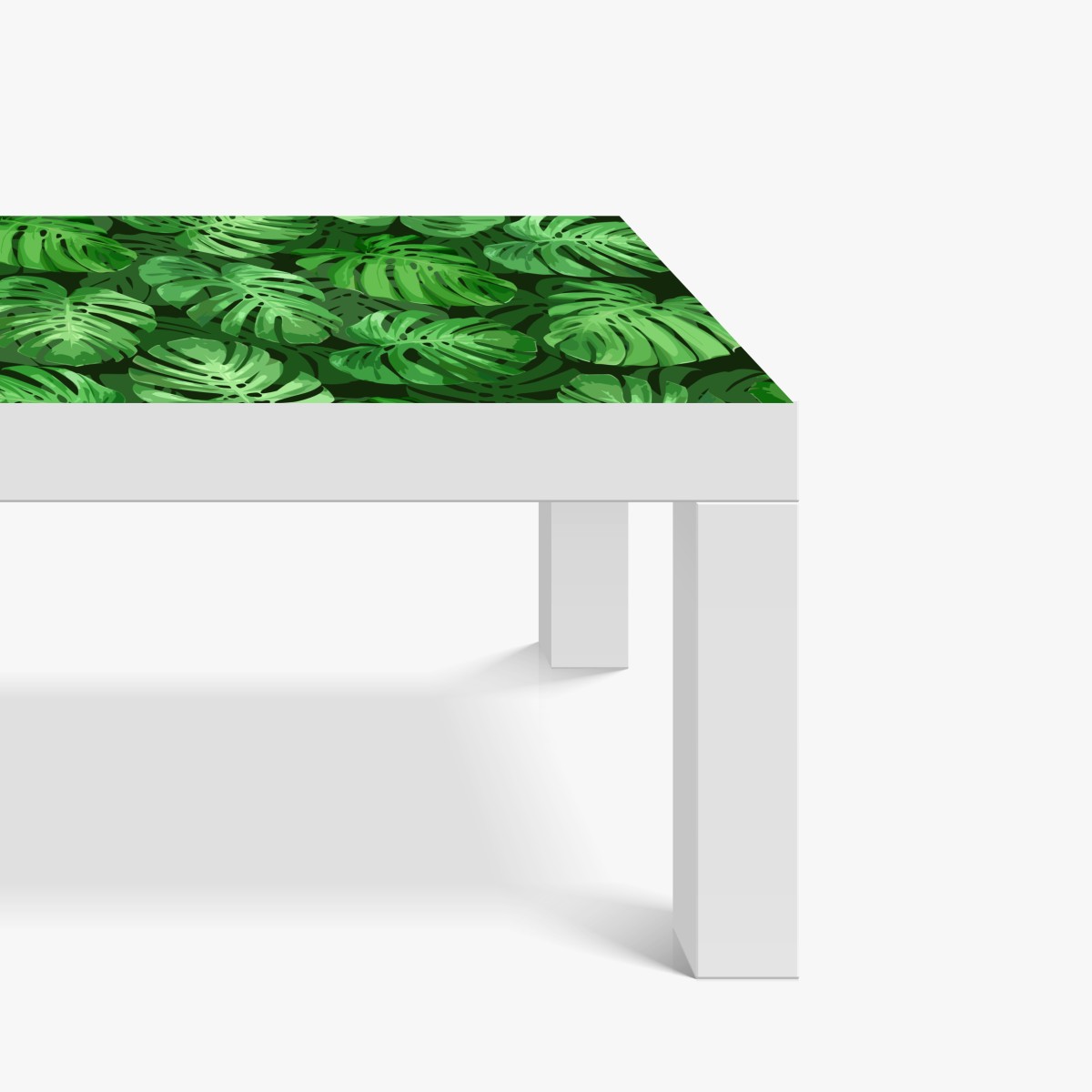 Naklejka na biurko i stół tropikalny wzór z liśćmi monstery – Wallissimo® Naklejka na biurko i stół tropikalny wzór z liśćmi monstery – Wallissimo®