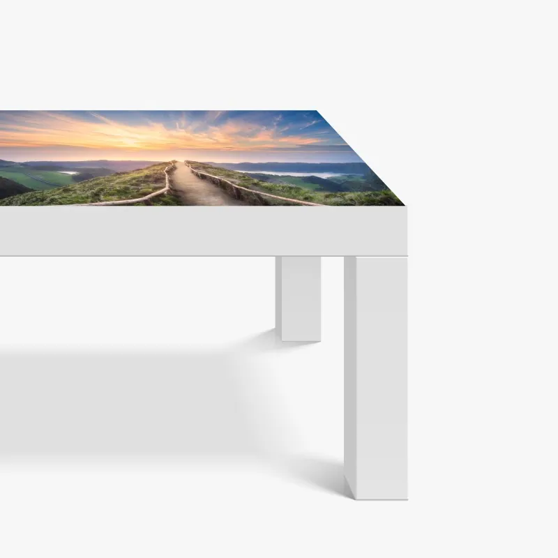 Naklejka na biurko i stół tropikalny wzór z lampartami – Wallissimo®