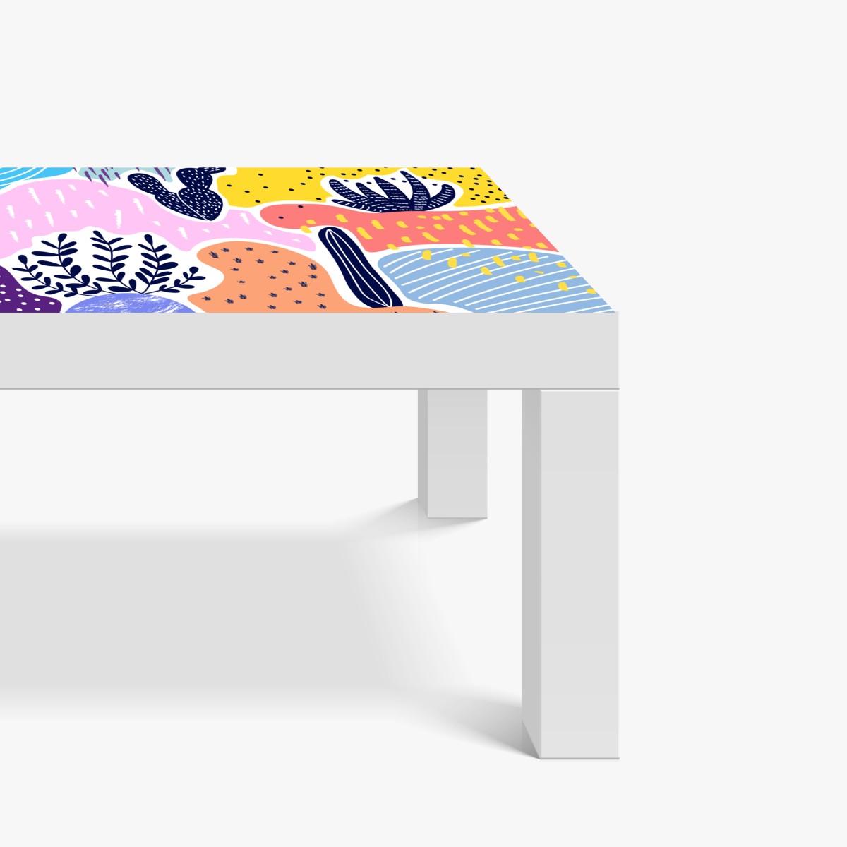 Naklejka na biurko i stół zabawny abstrakcyjny wzór roślinny – Wallissimo® Naklejka na biurko i stół zabawny abstrakcyjny wzór roślinny – Wallissimo®