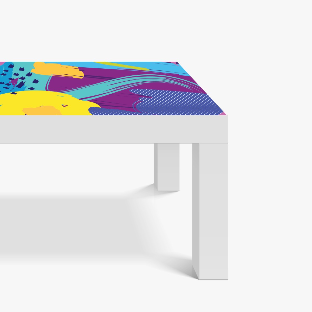 Naklejka na biurko i stół żywa abstrakcyjna kompozycja pop-art – Wallissimo® Naklejka na biurko i stół żywa abstrakcyjna kompozycja pop-art – Wallissimo®