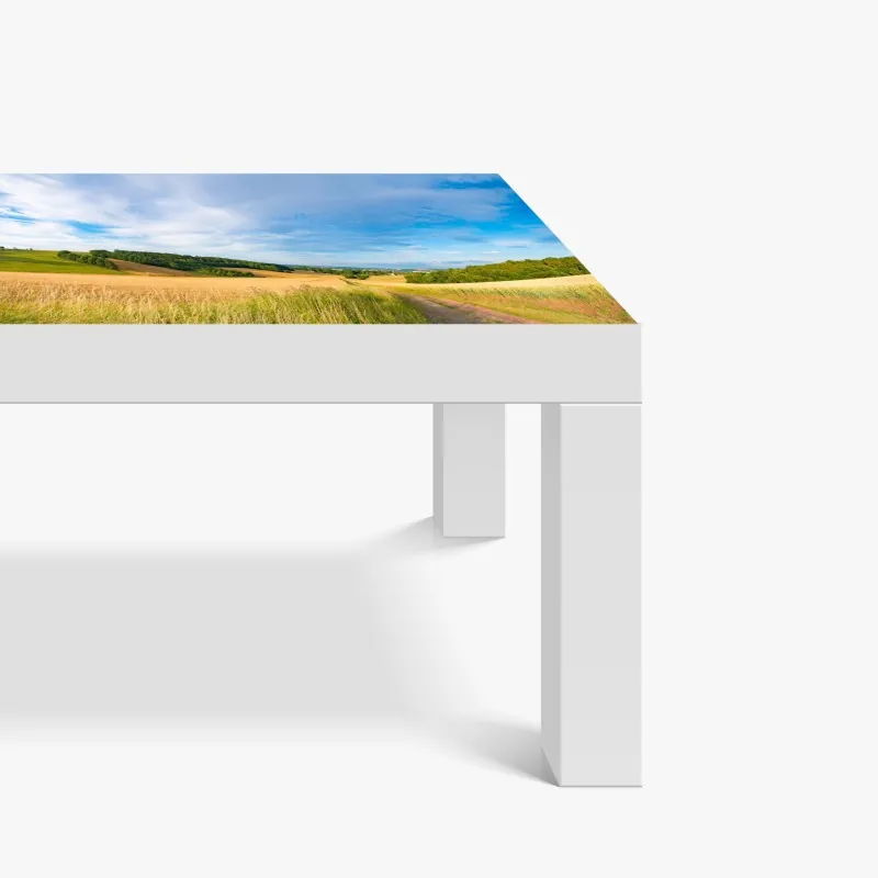 Naklejka na biurko i stół niebieski wzór ze spiralami – Wallissimo®