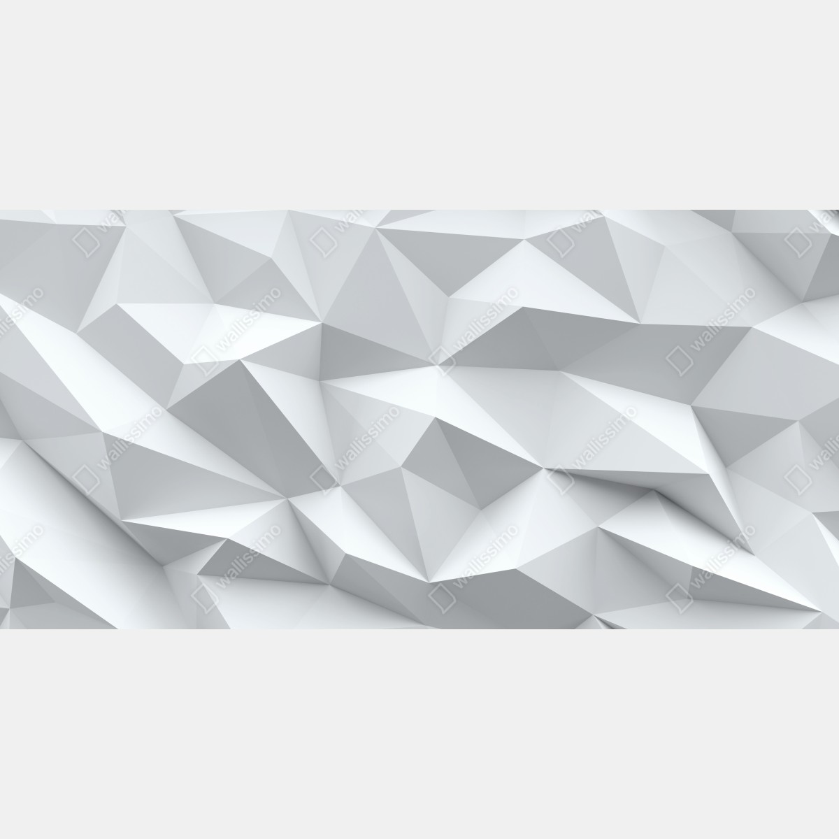 Naklejka na biurko i stół biały trójwymiarowy geometryczny wzór low-poly – Wallissimo® Naklejka na biurko i stół biały trójwymiarowy geometryczny wzór low-poly – Wallissimo®