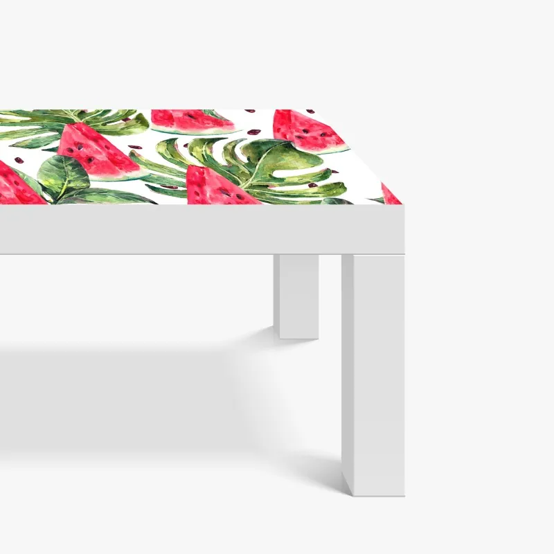 Naklejka na biurko i stół mglisty las czarno-biały – Wallissimo®