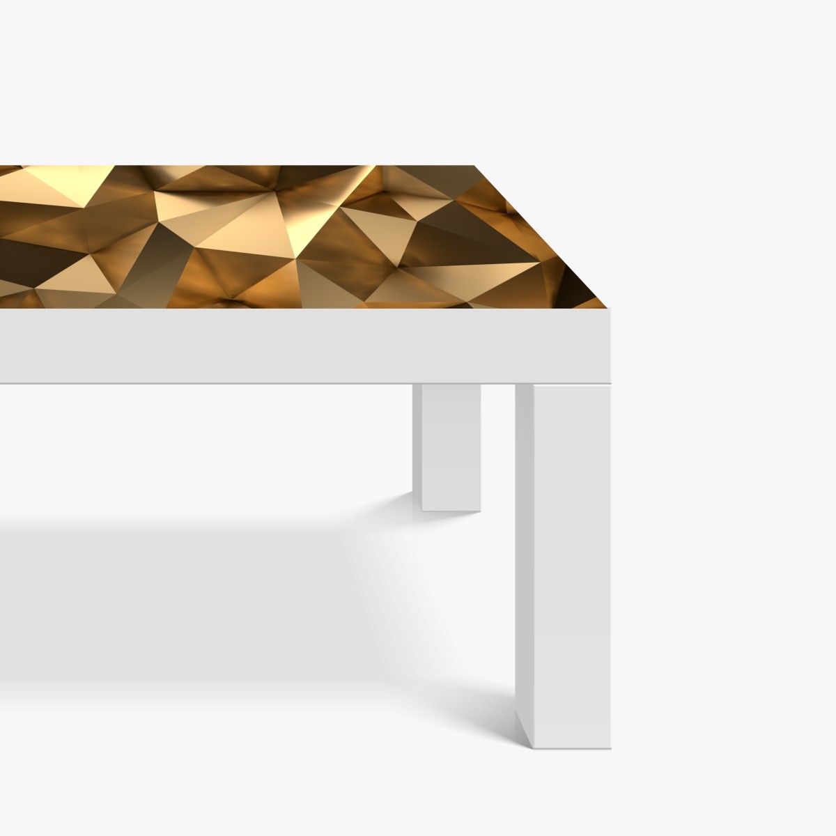 Naklejka na biurko i stół złote geometryczne fasety – Wallissimo® Naklejka na biurko i stół złote geometryczne fasety – Wallissimo®