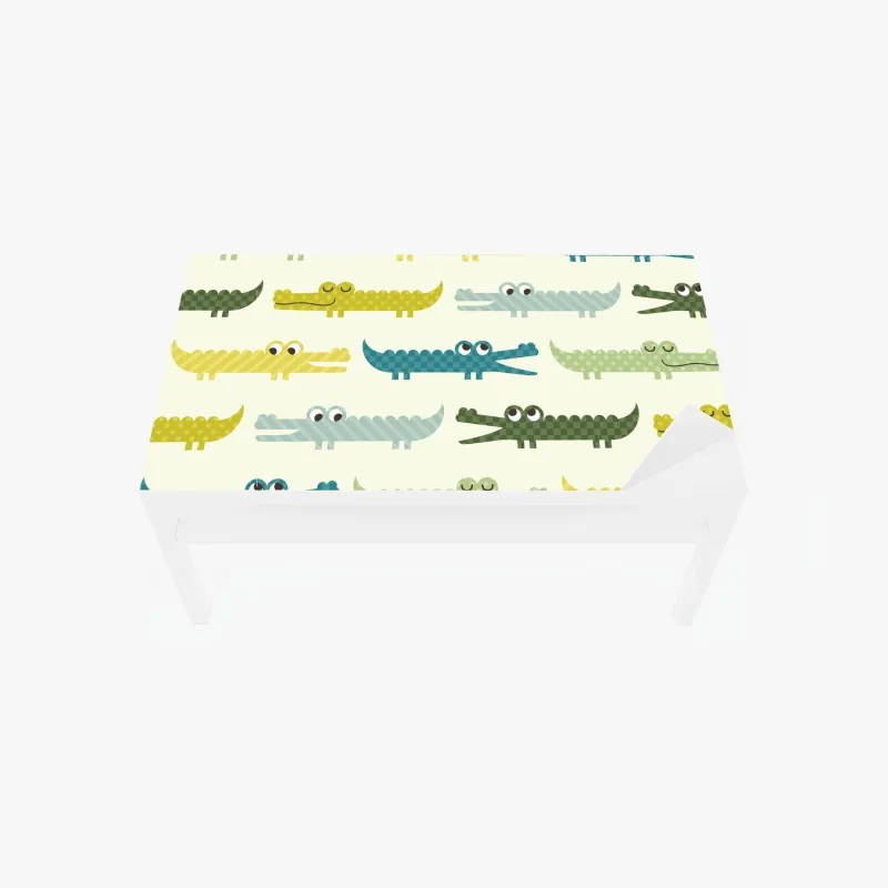 Naklejka na biurko i stół złoty botaniczny wzór – Wallissimo®