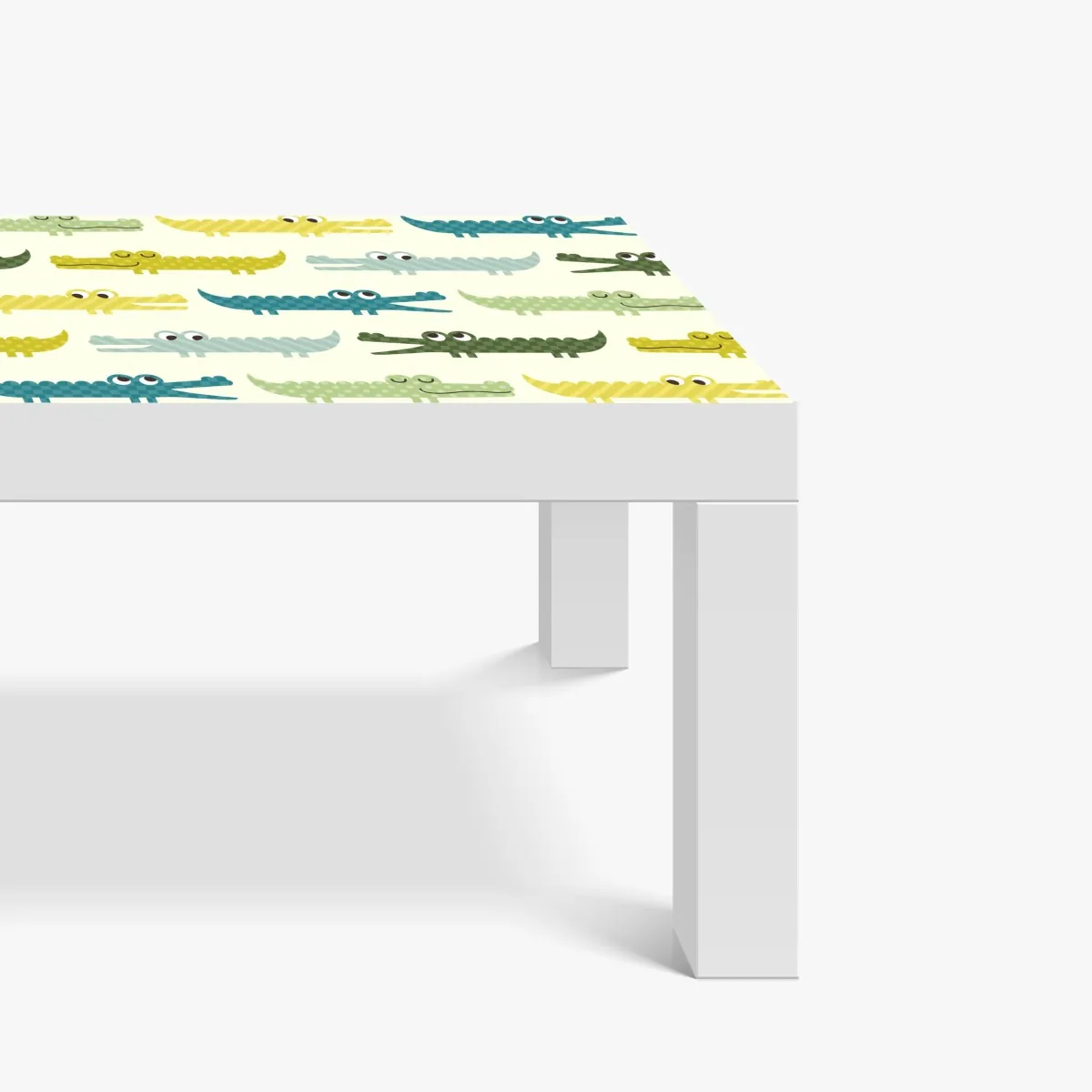 Naklejka na biurko i stół wesoły wzór krokodyli do pokoju dziecięcego – Wallissimo® Naklejka na biurko i stół wesoły wzór krokodyli do pokoju dziecięcego – Wallissimo®