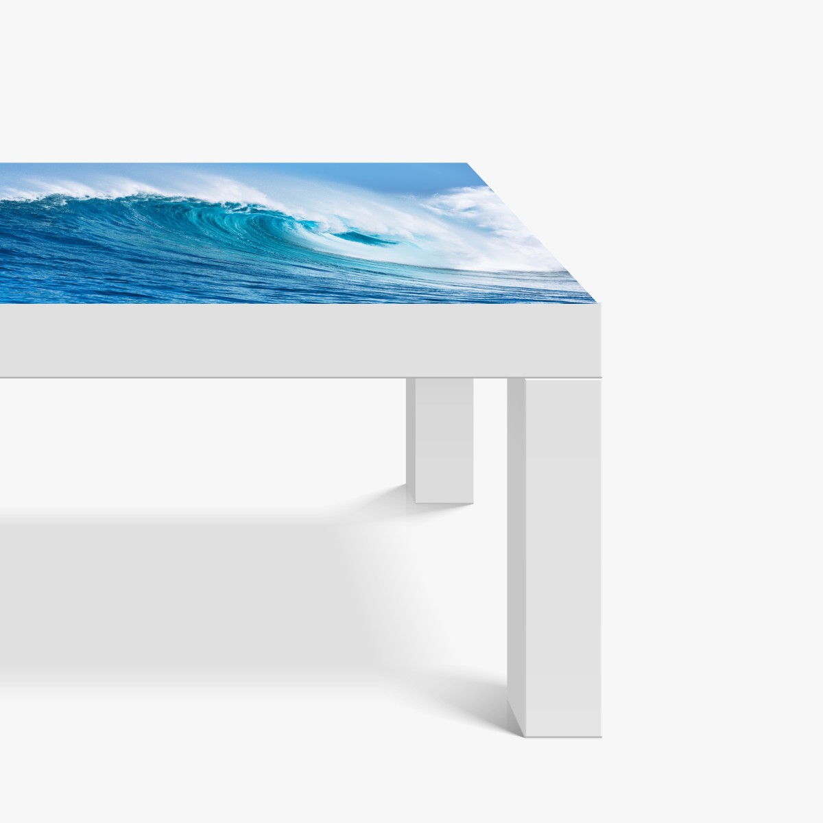 Naklejka na biurko i stół majestatyczna turkusowa fala oceaniczna – Wallissimo® Naklejka na biurko i stół majestatyczna turkusowa fala oceaniczna – Wallissimo®