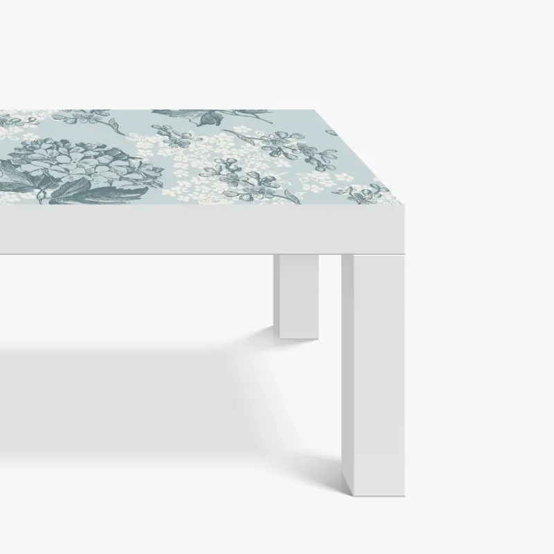 Naklejka na biurko i stół tropikalny wzór hibiskusa – Wallissimo®