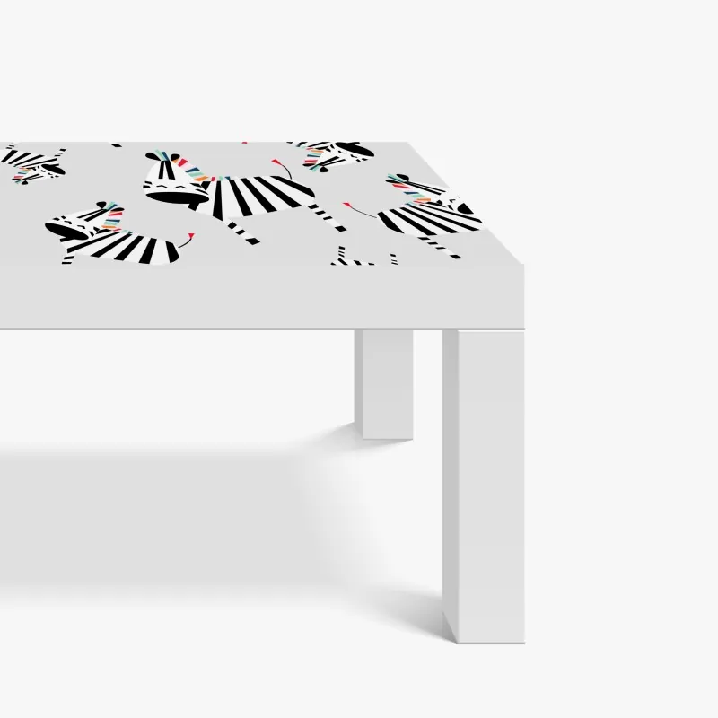 Naklejka na biurko i stół delikatny tropikalny motyw hibiskusa – Wallissimo®