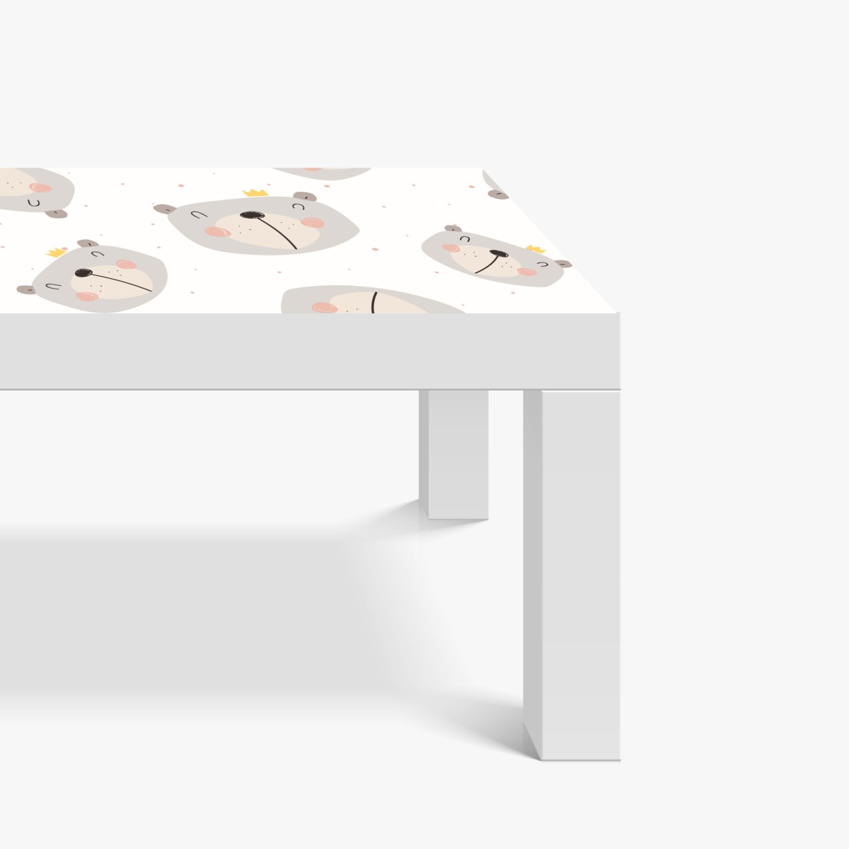 Naklejka na biurko i stół wzór z misiami do pokoju dziecięcego – Wallissimo® Naklejka na biurko i stół wzór z misiami do pokoju dziecięcego – Wallissimo®