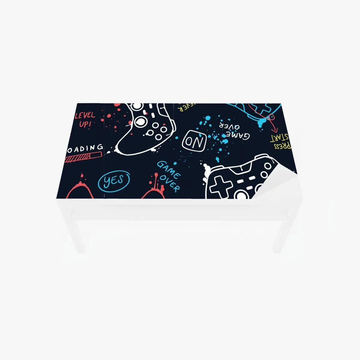 Naklejka na biurko i stół kolorowy wzór kontrolerów do gier – Wallissimo® Naklejka na biurko i stół kolorowy wzór kontrolerów do gier – Wallissimo®