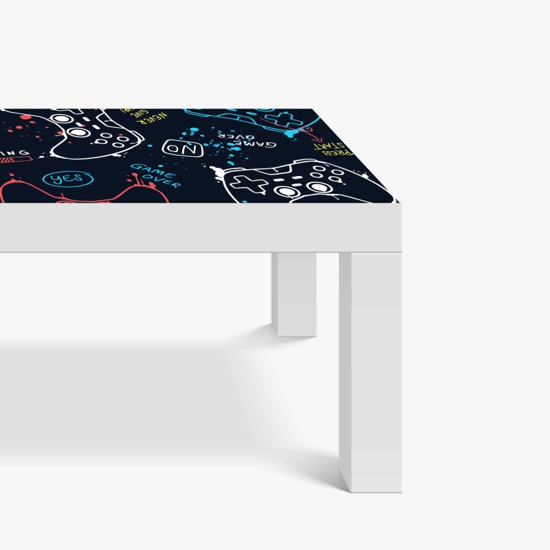 Naklejka na biurko i stół tropikalne liście i cytrusowa ilustracja – Wallissimo®