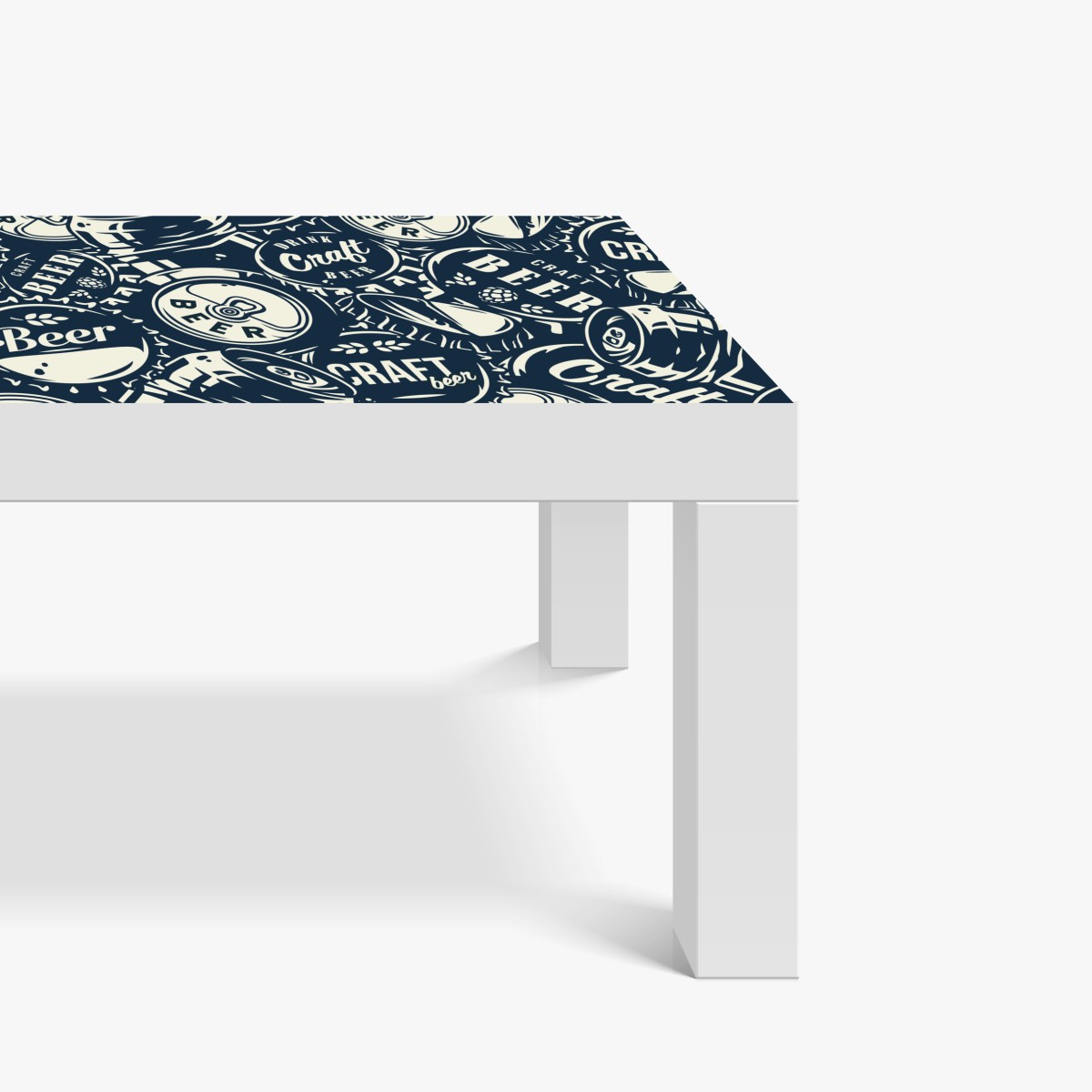 Naklejka na biurko i stół wzór kapsli piwa rzemieślniczego – Wallissimo® Naklejka na biurko i stół wzór kapsli piwa rzemieślniczego – Wallissimo®