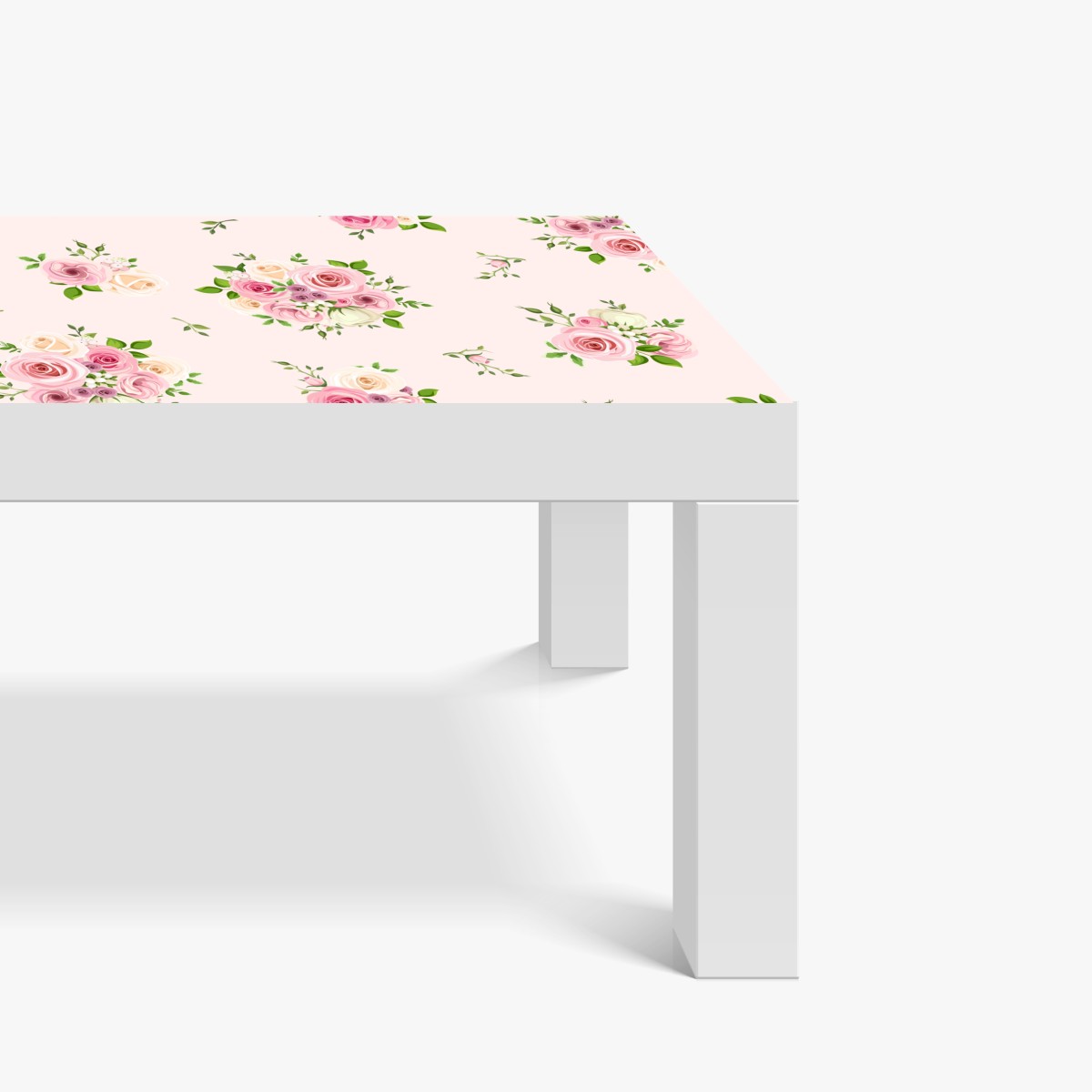 Naklejka na biurko i stół delikatny różany wzór w pastelowych odcieniach – Wallissimo® Naklejka na biurko i stół delikatny różany wzór w pastelowych odcieniach – Wallissimo®