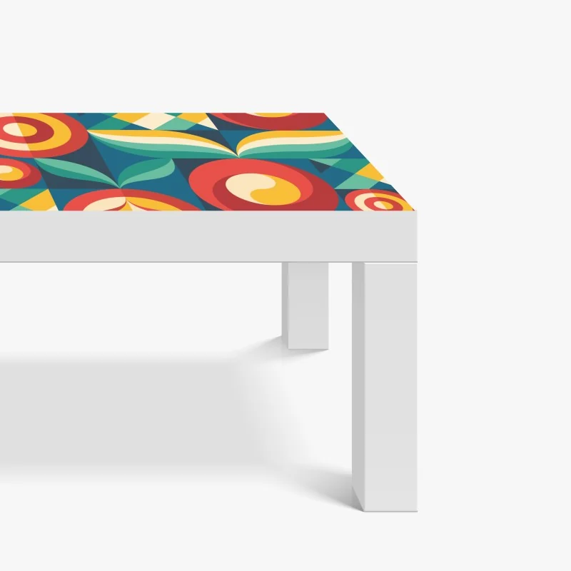 Naklejka na biurko i stół złote płynne linie abstrakcyjny wzór – Wallissimo®