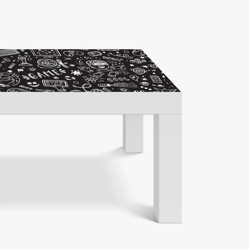 Naklejka na biurko i stół zimowy spokój w Hallstatt — alpejska wioska nad jeziorem – Wallissimo®