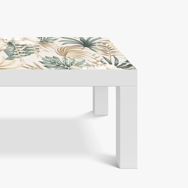 Naklejka na biurko i stół delikatny tropikalny motyw hibiskusa – Wallissimo® Naklejka na biurko i stół delikatny tropikalny motyw hibiskusa – Wallissimo®