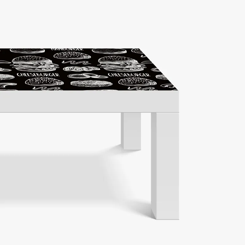 Naklejka na biurko i stół geometryczna abstrakcja w odcieniach niebieskiego – Wallissimo®