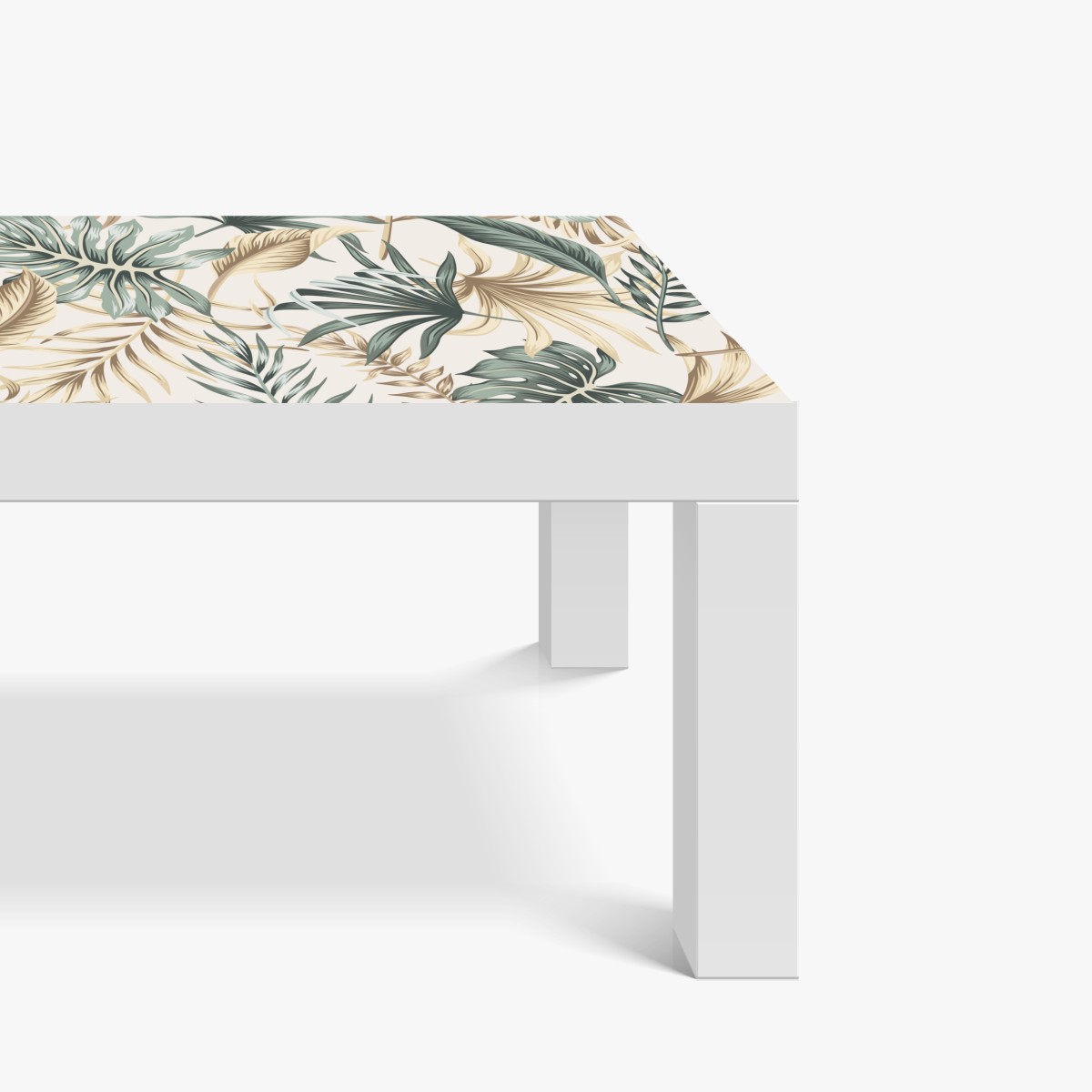 Naklejka na biurko i stół tropikalny botaniczny wzór liści – Wallissimo® Naklejka na biurko i stół tropikalny botaniczny wzór liści – Wallissimo®